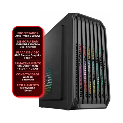 PC GAMER AMD NOVO COM GARANTIA DE 1 ANO