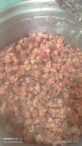 Pipoca gourmet pipoca doce colorida 