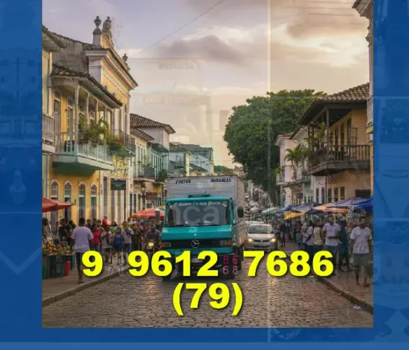 Frete de mudança com transporte seguro e rápido! Entre em contato: 79?9?9612?7686.