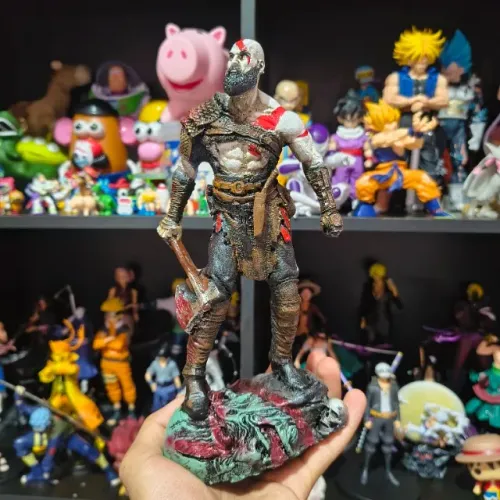 Action Figure Kratos (God Of War)® 23 cm | Estátua Colecionável