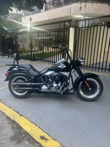 Harley Davidson Softail Fat Boy Low Special 2015 Preta Fosca
