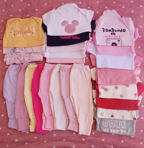 Lote roupa bebê menina