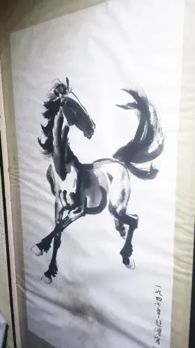Quadro Antigo Cavalo - Xu Beihong (Hsü Pei-hung, 1895 1953)