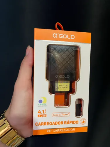 Carregador Rápido Para Smartphone Tipo-c para Samsung / Motorola