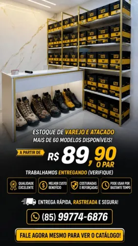 Botas cat adventure - novas e com preço baixo