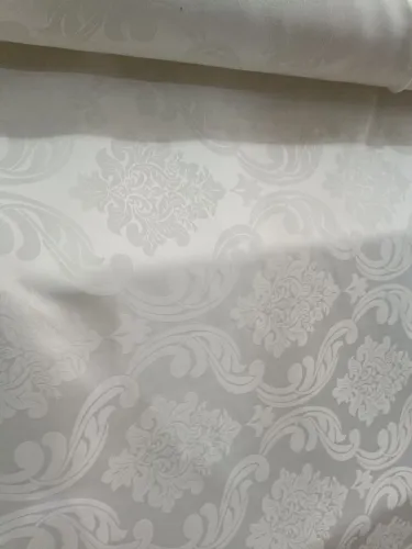 Tecido Jacquard cor pérola em metro