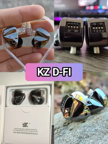 Fone KZ D-FI Tunning com Equalizadores de Frequência - Retorno de Palco Monitor de palco 