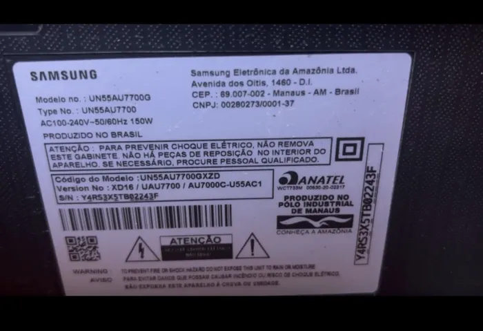 Vendo TV para retirada de peças 