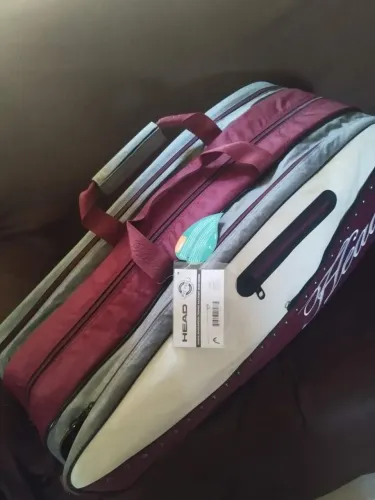 Raqueteira Tripla Head 12R Comp térmico bolsa p/tênis ou roupas alças de ombro e mão NOVA
