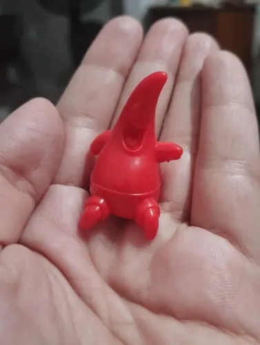 Miniatura Patrick Vermelho Nova Coleção Batavinho Bob Esponja