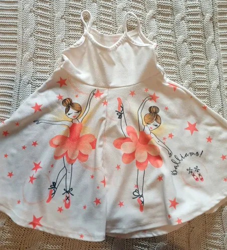 Vestido Infantil bailarina branco tam.2