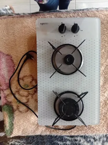 Fogão cooktop a gás de 2 bocas da Casavitra.