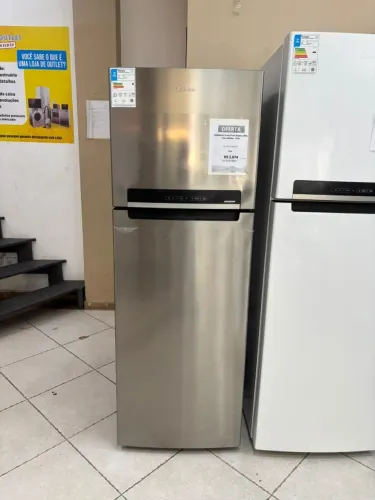 Geladeira Inox Frost Free 394L Duplex Midea 110v