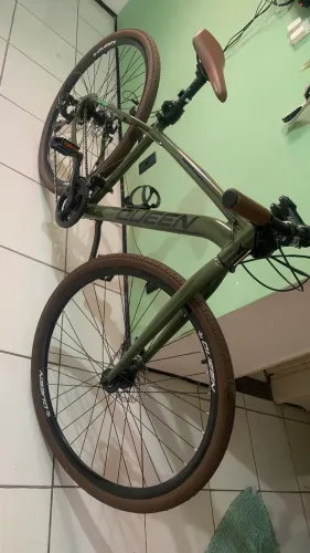 Bicicleta aro 29 verde militar