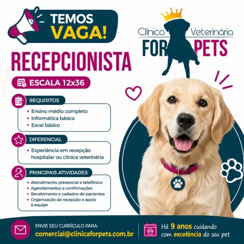 ATENÇÃO - VAGA JACAREÍ