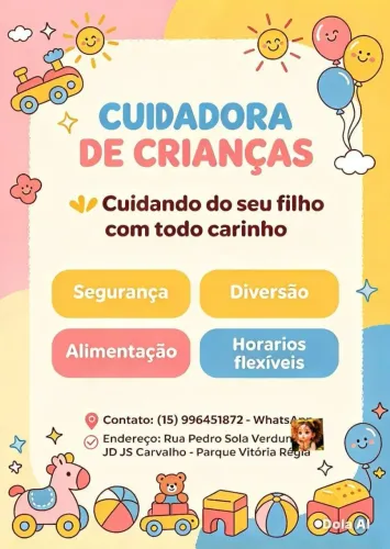 SERVIÇOS DE BABÁ EM CASA