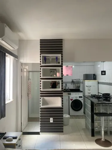 Alugo Linda kitnet mobiliada com garagem - Elevador e portaria 24horas