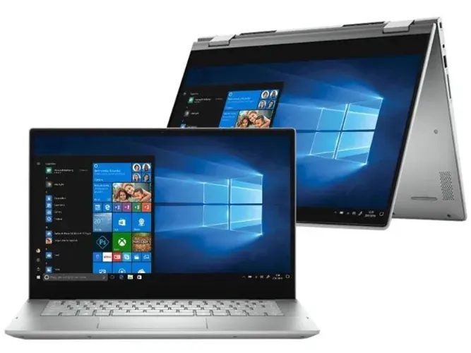 2-in-1 Dell Inspiron 5406 Prata 14" 1366 px x 768 px disco SSD 128 GB Intel 1115G4 4G RAM