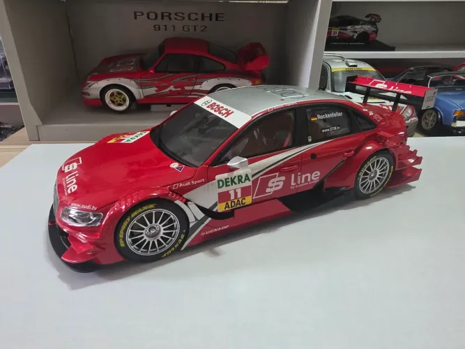 Miniatura 1:18 audi a4 s line dtm norev winner