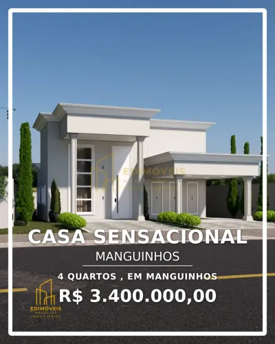 Manguinhos: Imóvel Único com Garagem para 6 Carros e Energia Solar