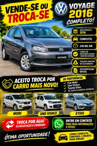 Volkswagen Voyage Comf/highli. 1.6 MI T.flex 8V 4P 2016