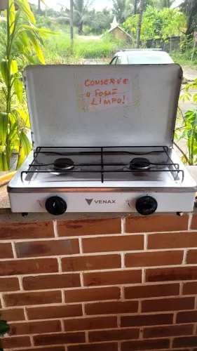 Fogão venax 2 bocas mesa inox