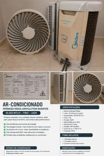 Ar-condicionado Springer Midea AirVolution Inverter
