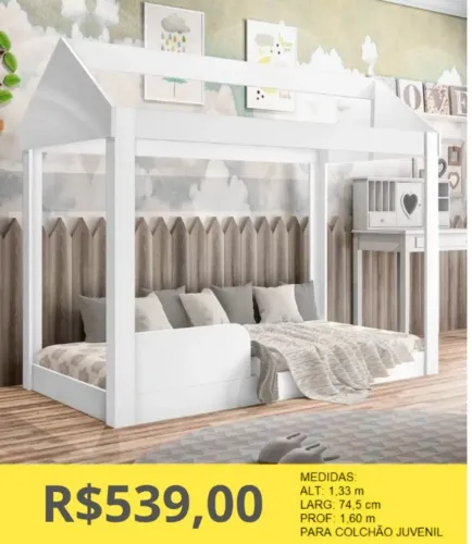 CAMA MONTESSORIANA JUVENIL A PRONTA-ENTREGA