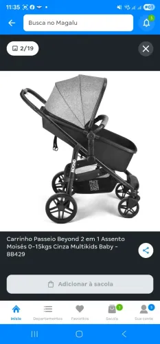 Carrinho de bebê moises