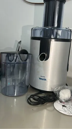 Centrífuga de sucos com Jarra original e escova para limpeza