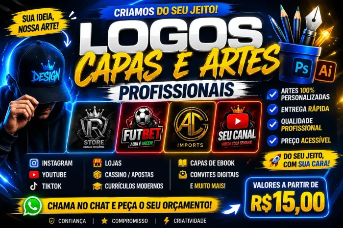 Criação de Logos, Capas e Artes Profissionais