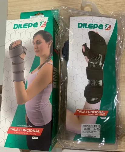 Tala ou órtese punho mão e dedos 