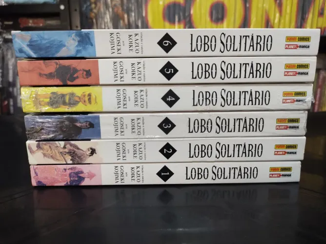 Lobo Solitário do volume 1 ao 6 - Mangá Panini - Kazuo Koike e Giseli Kojima