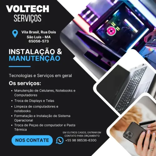 Formatação e Manutenção de Computadores, Notebooks e Celulares