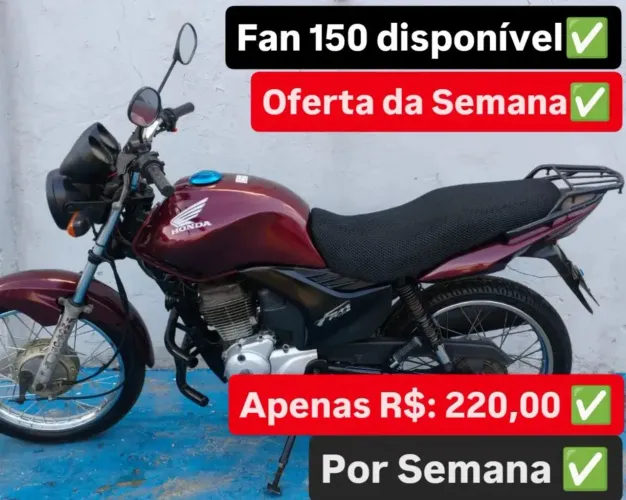Fan 150 disponível Aluguel Moto