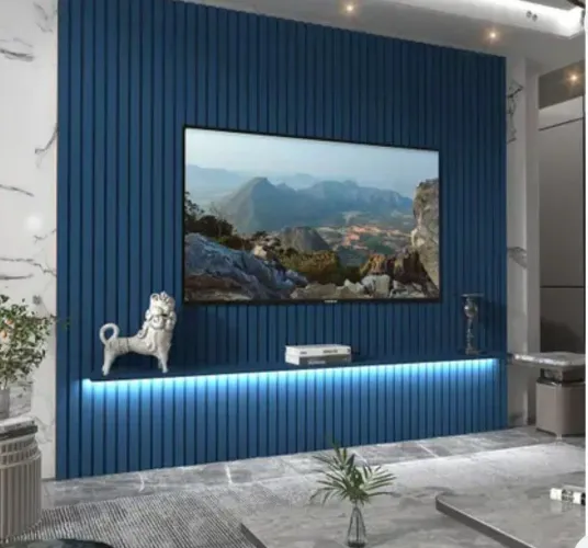 Painel ripado azul Royal 