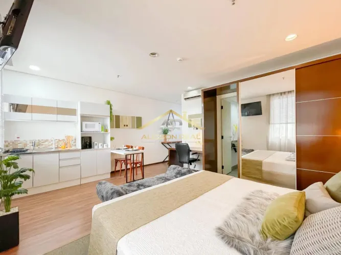 Lindo Flat Mobiliado de 31m²| 1 Quarto| 1 Vaga e bem localizado em Osasco.