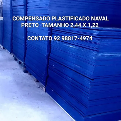 COMPENSADO NAVAL PLASTIFICADO TAMANHO 244X122 