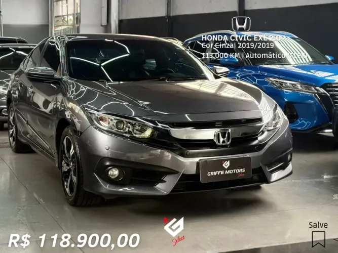 Honda Civic Sedan EXL 2.0 Flex 16V Aut.4p 2019