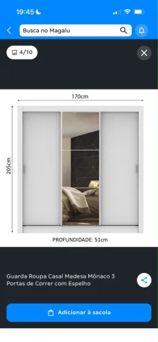 GUARDA ROUPA 3 PORTAS