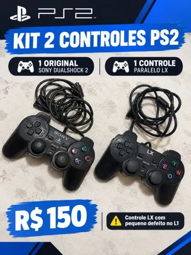 2 controles para PS2