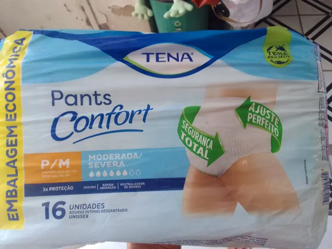 Fralda geriátrica roupa íntima P/M