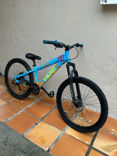 bicicleta vikingx tuff 25 azul bebe