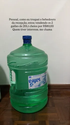 2 galões de 20lts por R$80,00