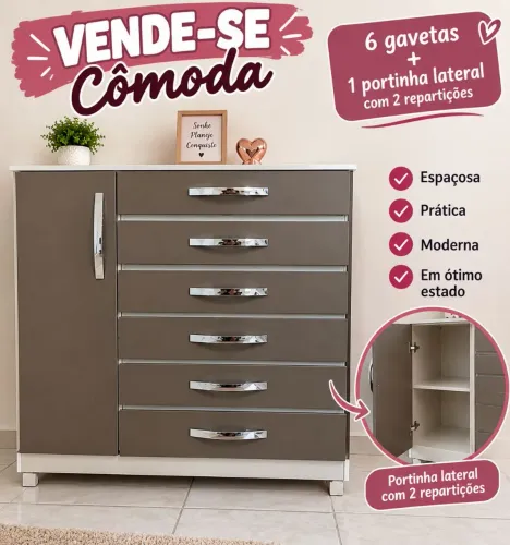Vendo cômoda 6 gavetas