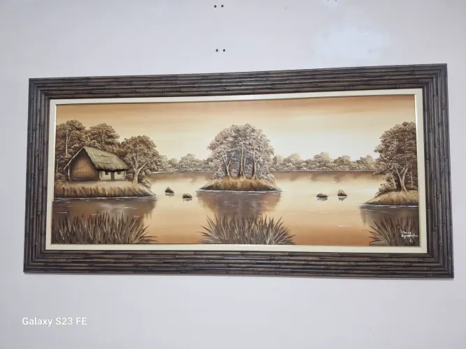 Quadro em alto relevo