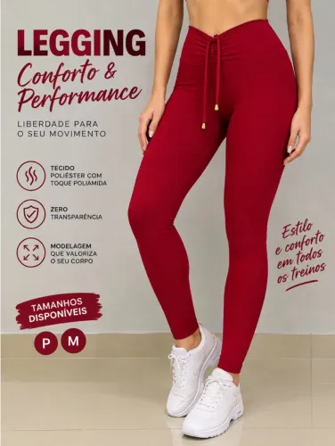 Legging Feminina Cintura Alta Ajustável