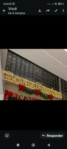 Decoração de Iluminação natalina