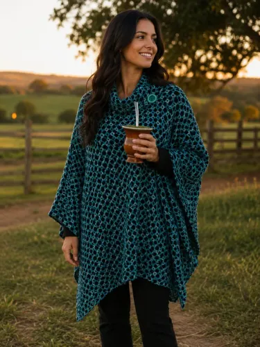 Poncho feminino NOVO SEM USO 