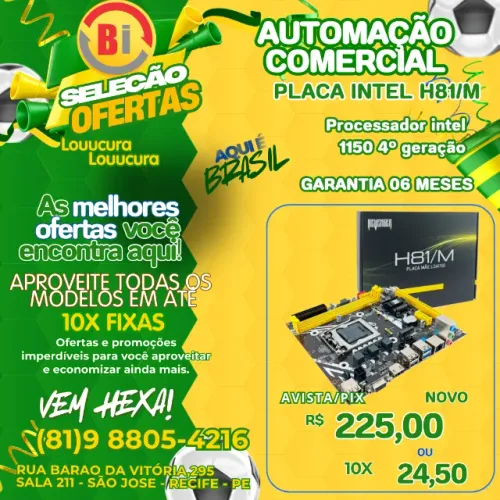 Placa Mãe 1150 H81 Gl-h81-ma Intel Ddr3 16g Hdmi/usb 3.0 Cor i3 / i5 / i7